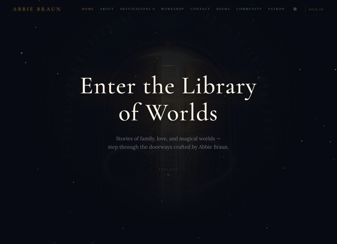 Abbie Braun website screenshot